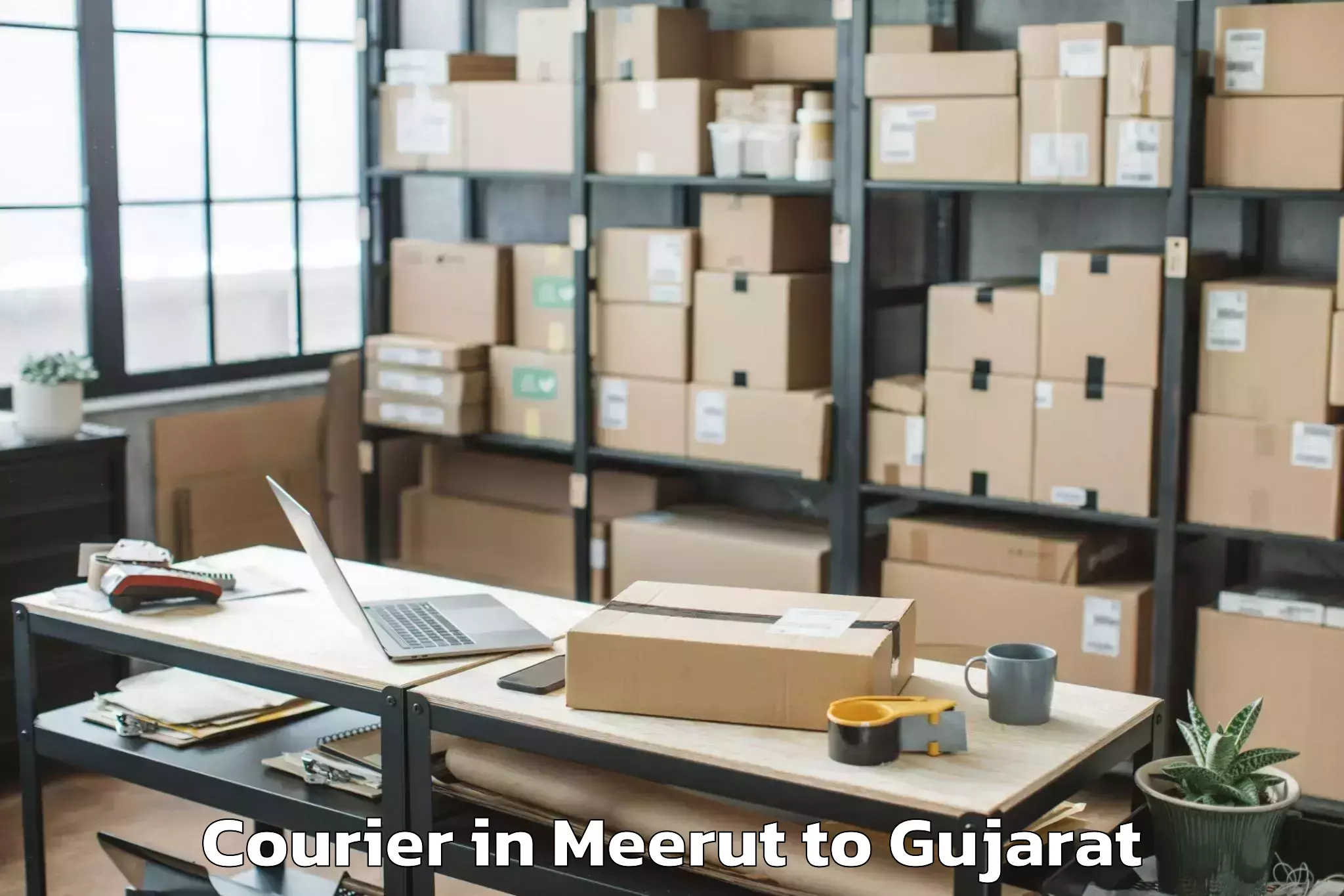 Trusted Meerut to Limbdi Courier